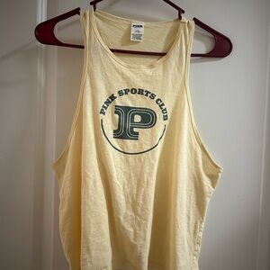 PINK Victoria's Secret sports club yellow  Tank Top